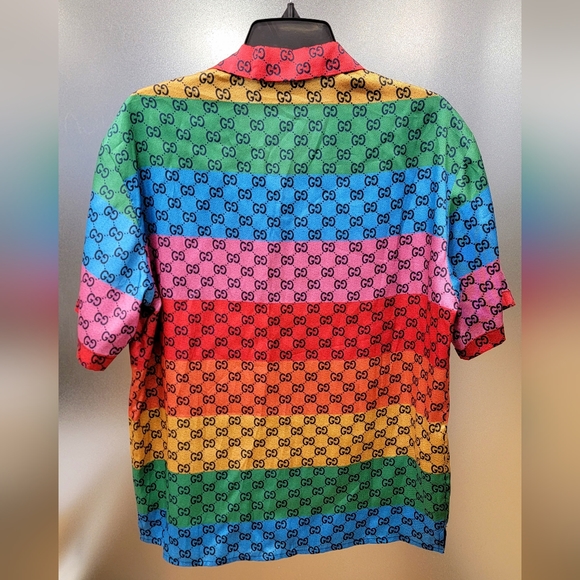 Gucci GG Multicolor epaulette twill shirt - Picture 4 of 6